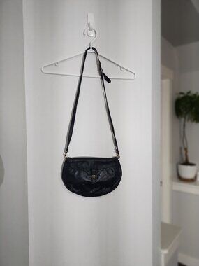 Vintage Vermillion blue leather purse